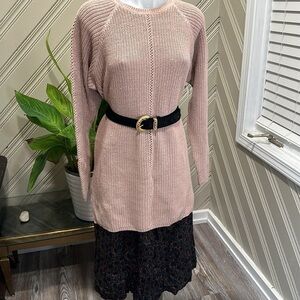 Vintage Crew Neck Boyfriend Style Sweater Size Medium